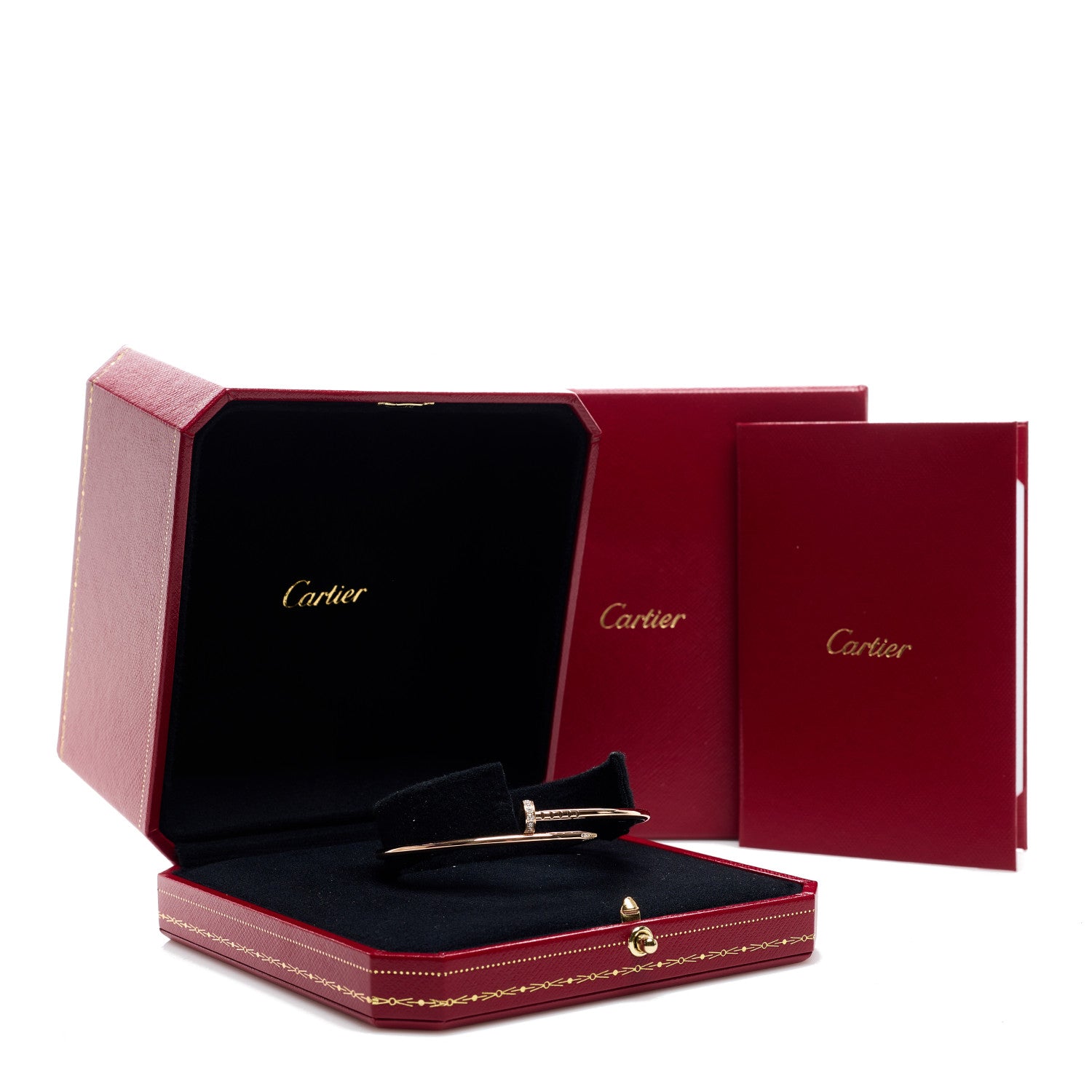 Cartier 18K Pink Gold Diamond Small Juste Un Clou Bracelet 18 4 of 4