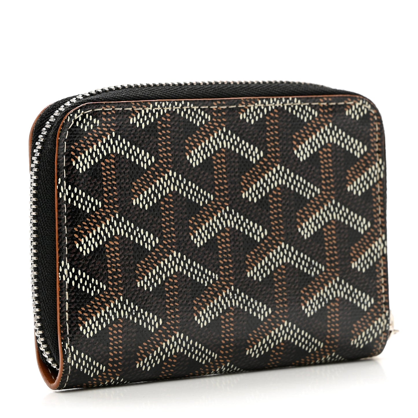 Goyardine Matignon Porte Monnaei Wallet Black Gold
