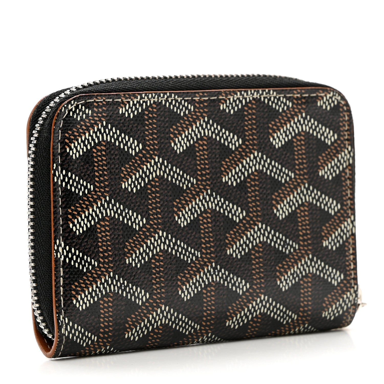 Goyard Goyardine Matignon Porte Monnaei Wallet Black Gold 2 of 6