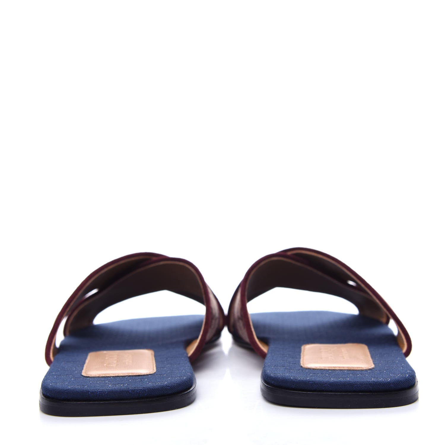 Gucci Canvas GG Monogram Mens Criss Cross Slide Sandals 12 Sahara Rubino Chardonnay 7 of 11