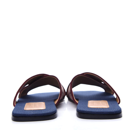 Gucci Canvas GG Monogram Mens Criss Cross Slide Sandals 12 Sahara Rubino Chardonnay 7 of 11