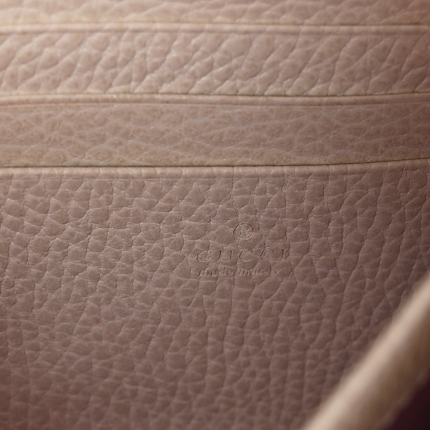 Dollar Calfskin Mini Dionysus Chain Wallet Mystic White