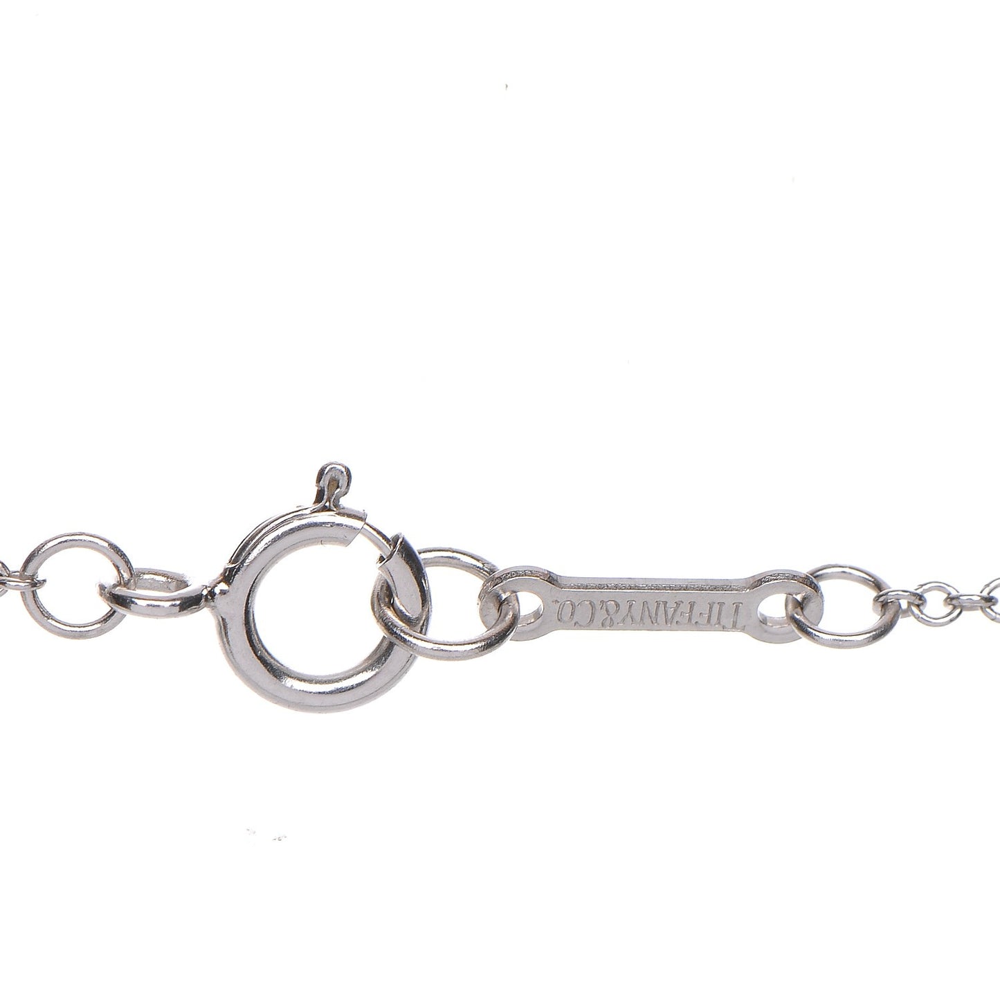 18K White Gold Diamond Paloma Picasso Double Loving Heart Necklace