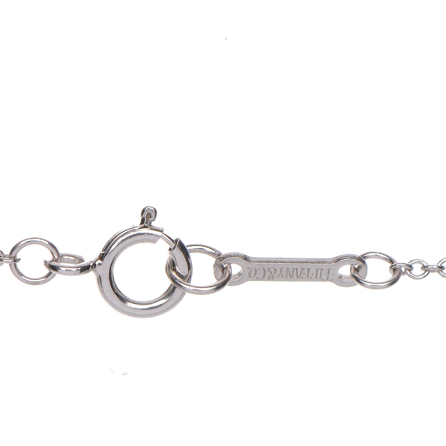 Tiffany 18K White Gold Diamond Paloma Picasso Double Loving Heart Necklace 10 of 11