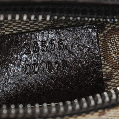 Gucci GG Monogram Double Pocket Belt Bag Dark Brown 7 of 10