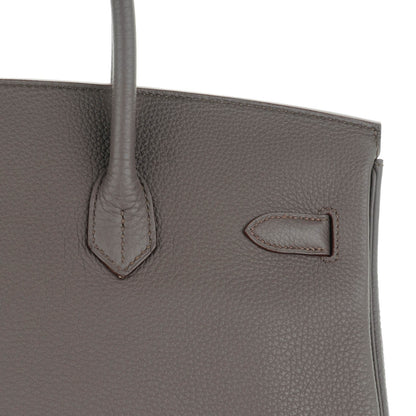 Hermes Togo Birkin 35 Etain 13 of 22
