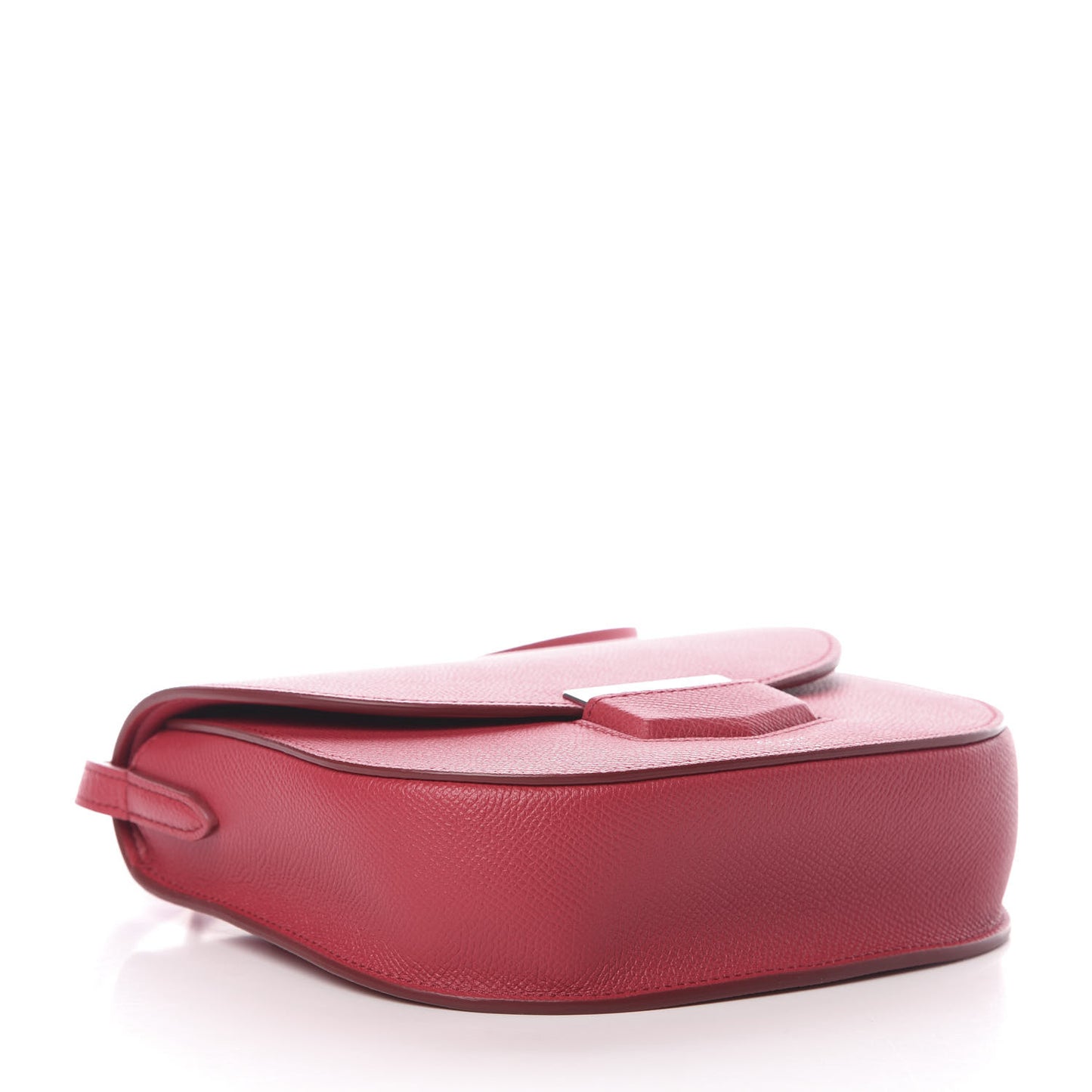 Grained Calfskin Small Trotteur Dark Pink