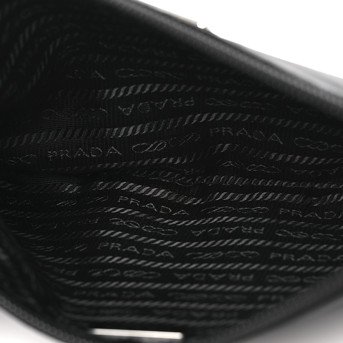 Tessuto Nylon Saffiano Wristlet Black