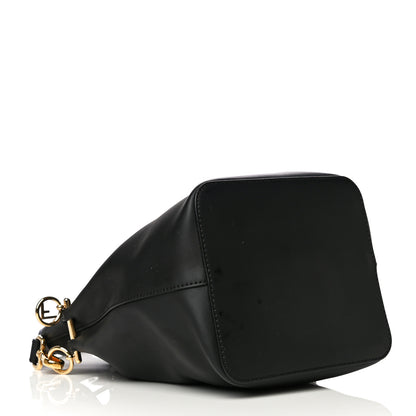 Fendi Vitello Century Matte F is Fendi Stamp Patch Bi-Color Grande Mon Tresor Bucket Bag Black Maya Fragola 5 of 12