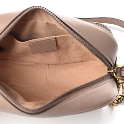 Gucci Calfskin Matelasse Mini GG Marmont Chain Shoulder Bag Porcelain Rose 4 of 8
