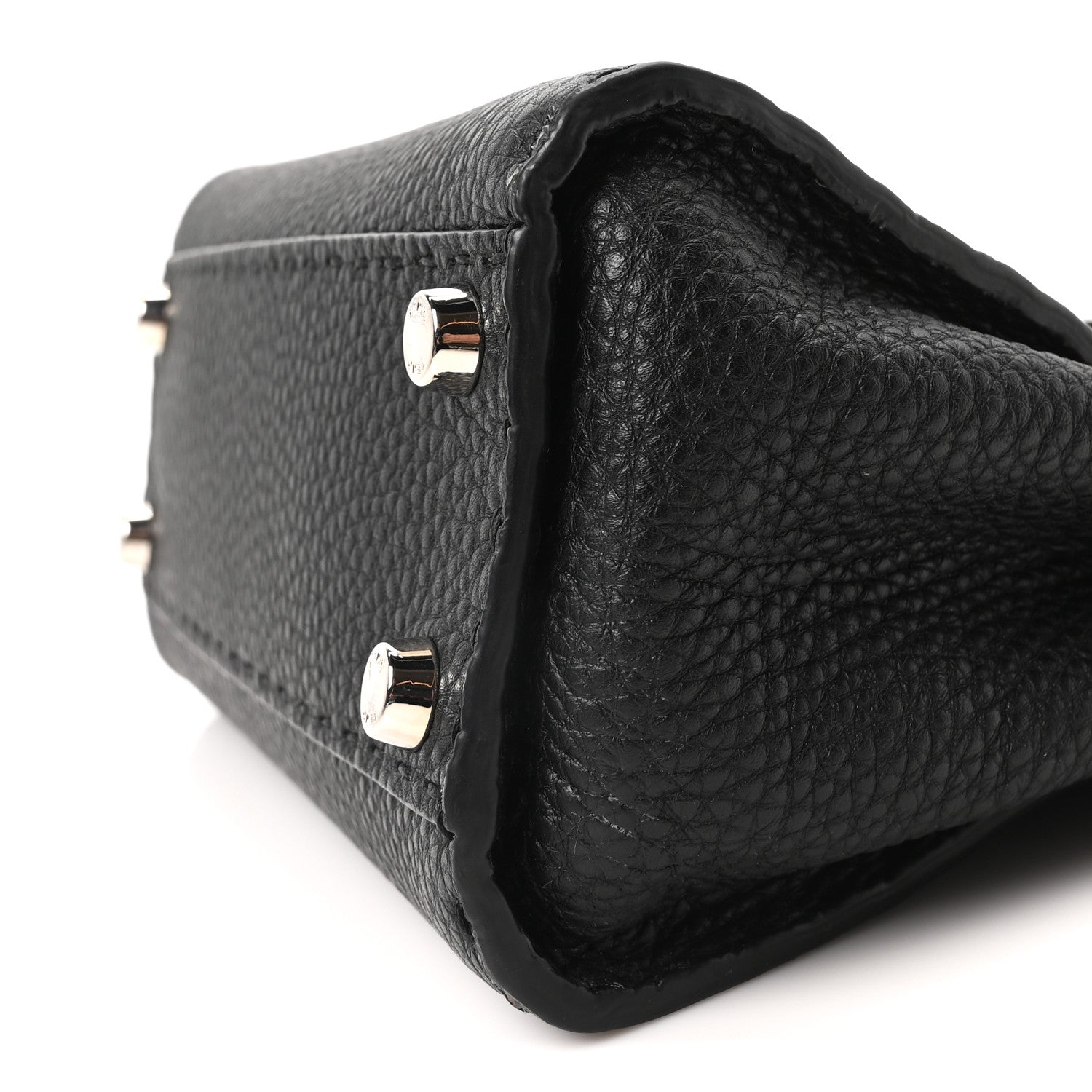 Fendi Cuoio Romano Selleria Bi-Color Mini Peekaboo Iconic Satchel Black Mou 9 of 9