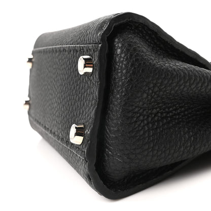 Fendi Cuoio Romano Selleria Bi-Color Mini Peekaboo Iconic Satchel Black Mou 9 of 9