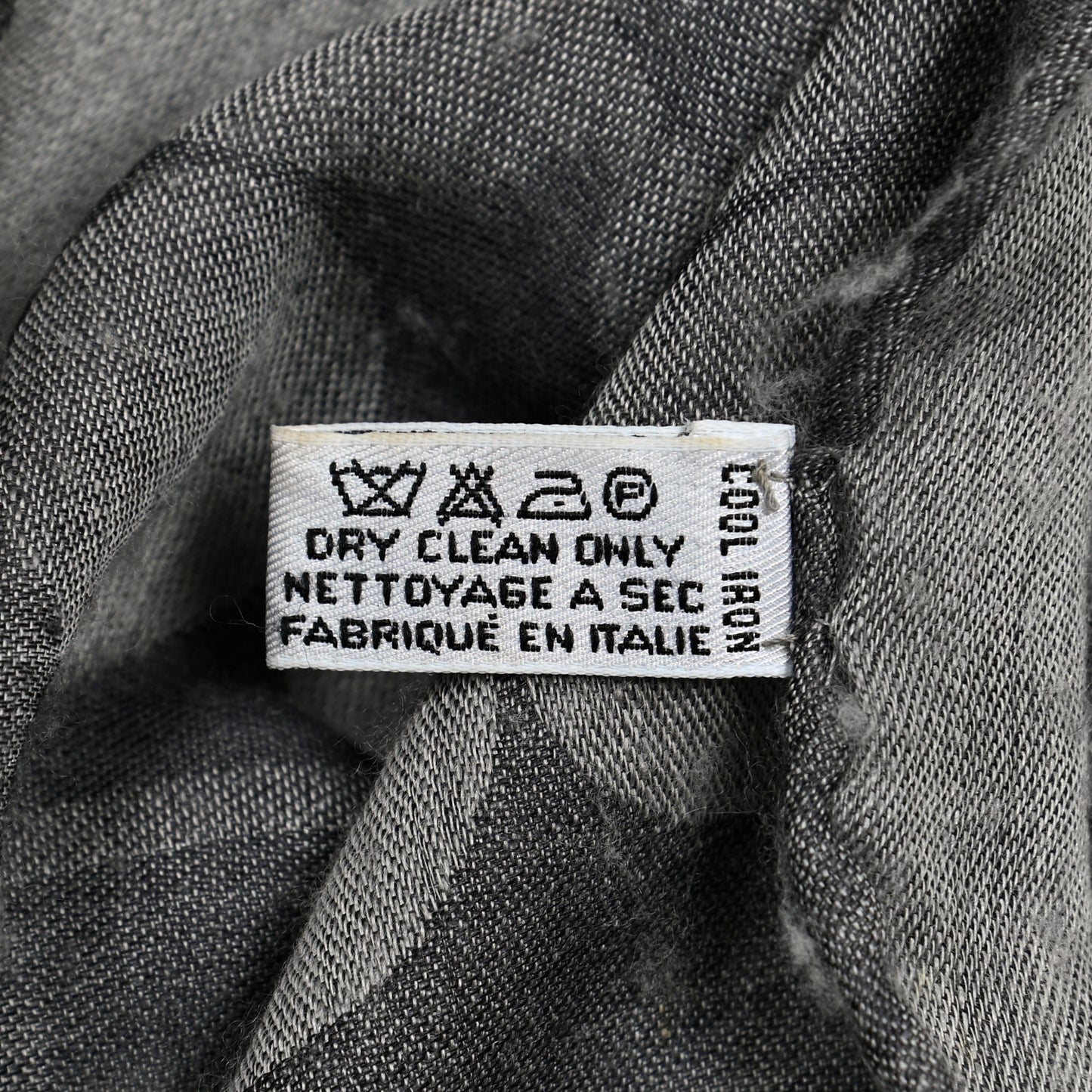 Cashmere Silk CC Scarf Grey