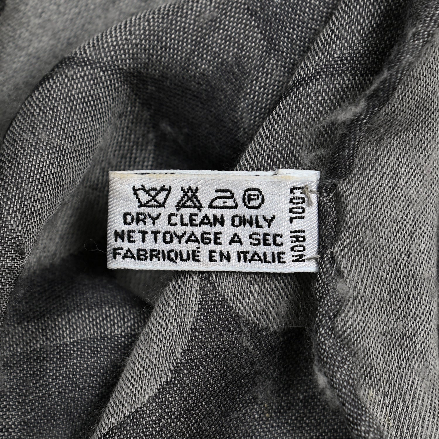 Chanel Cashmere Silk CC Scarf Grey 4 of 8