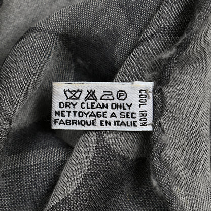 Chanel Cashmere Silk CC Scarf Grey 4 of 8