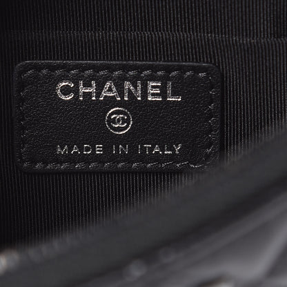 Chanel Aged Calfskin Quilted Medium Reissue Cosmetic Case So Black 6 of 8