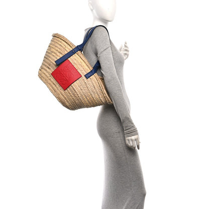 Loewe Raffia Basket Tote Bag Cream Multi 2 of 12