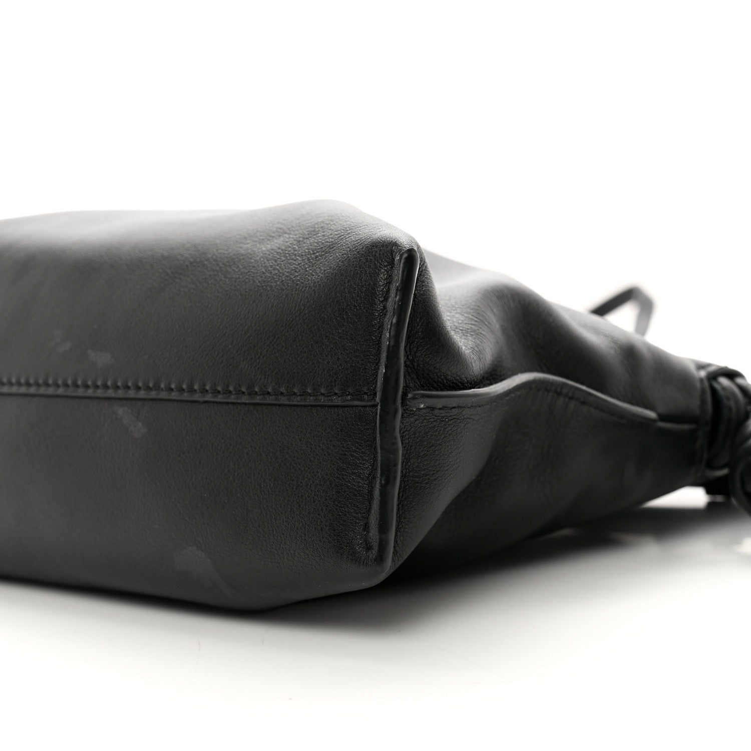 Loewe Calfskin Mini Flamenco Knot Clutch Black 8 of 10