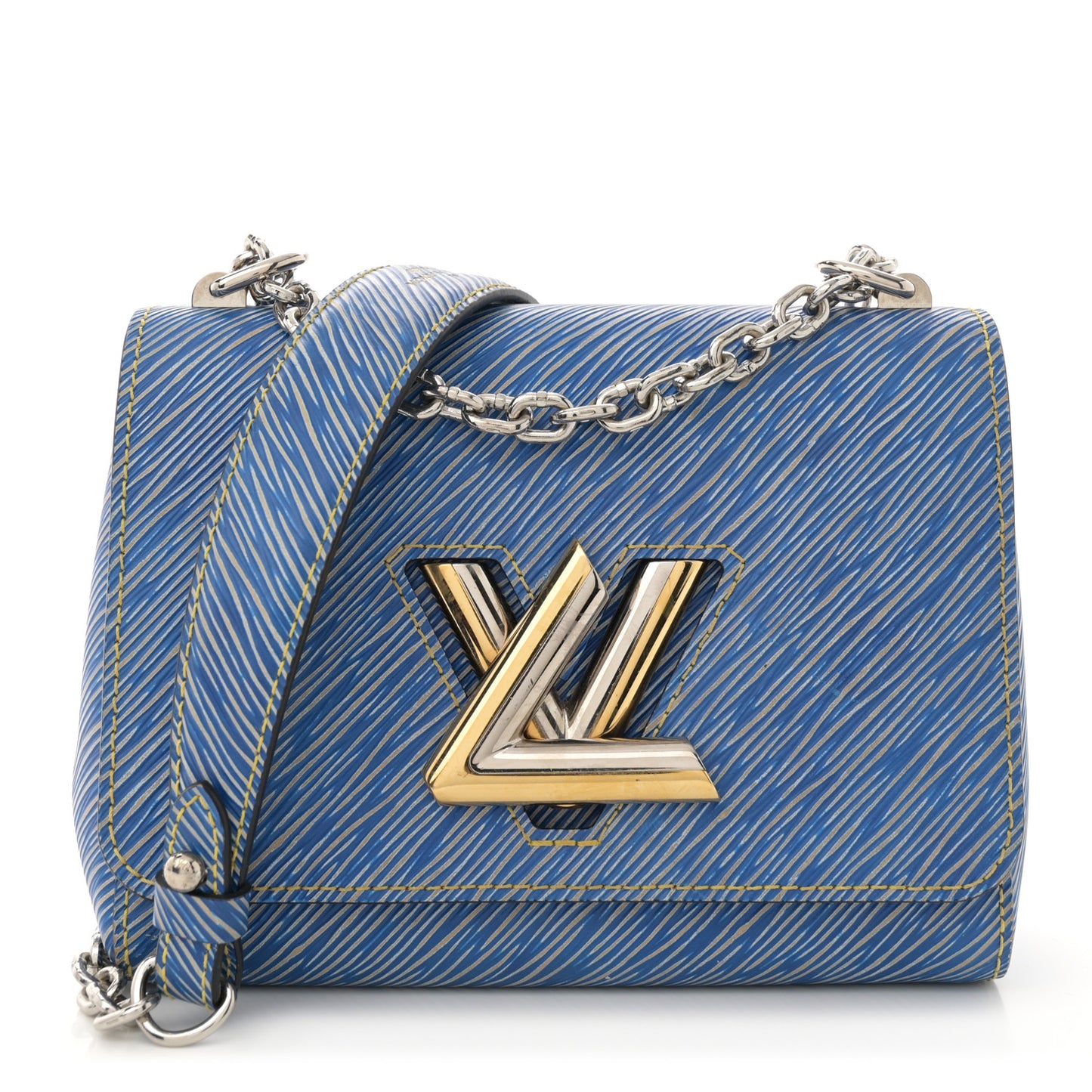 Epi Twist Shoulder Bag PM Denim Light