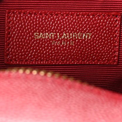 Saint Laurent Grain de Poudre Small Museum Briefcase Red 6 of 10
