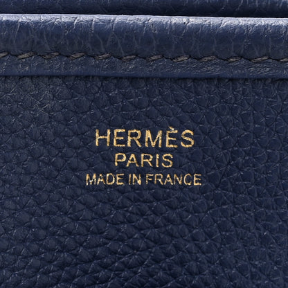 Hermes Taurillon Clemence EVELYNE III PM Bleu Encre 6 of 11