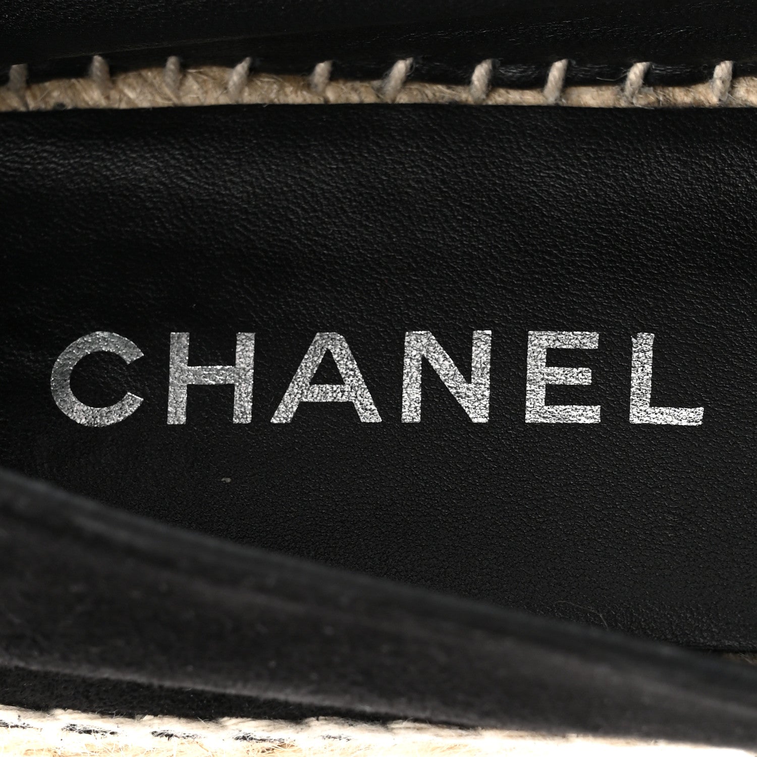 Chanel Suede CC Espadrilles 39 Black 7 of 11