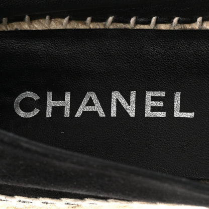 Chanel Suede CC Espadrilles 39 Black 7 of 11