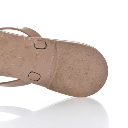 Valentino Garavani PVC Jelly Rockstud Bow Thong Sandals 41 Poudre 15 of 18