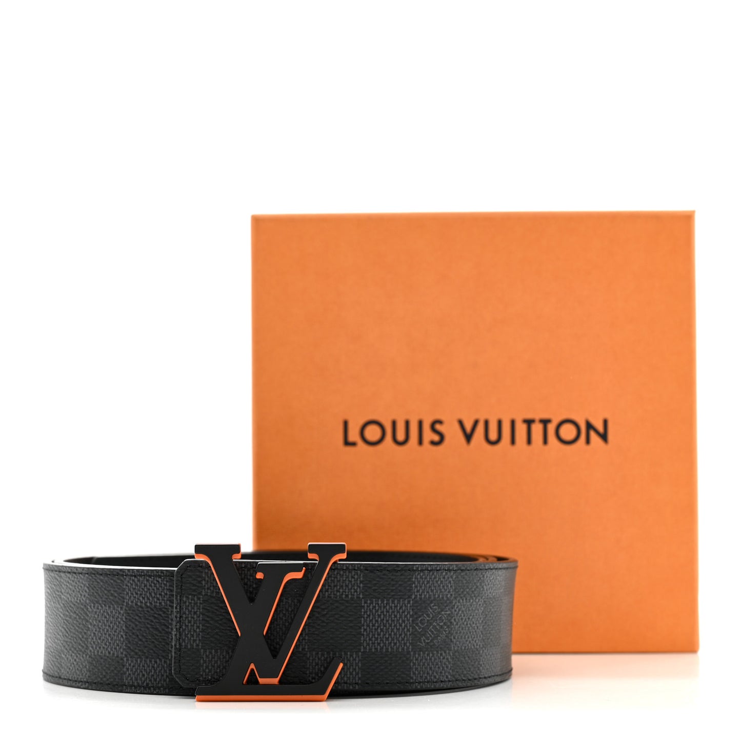 Damier Graphite 40mm LV Optic Reversible Belt 110 44