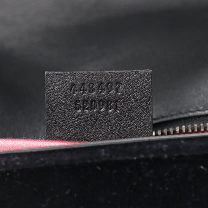 Gucci Velvet Matelasse Small GG Marmont Shoulder Bag Black 7 of 12