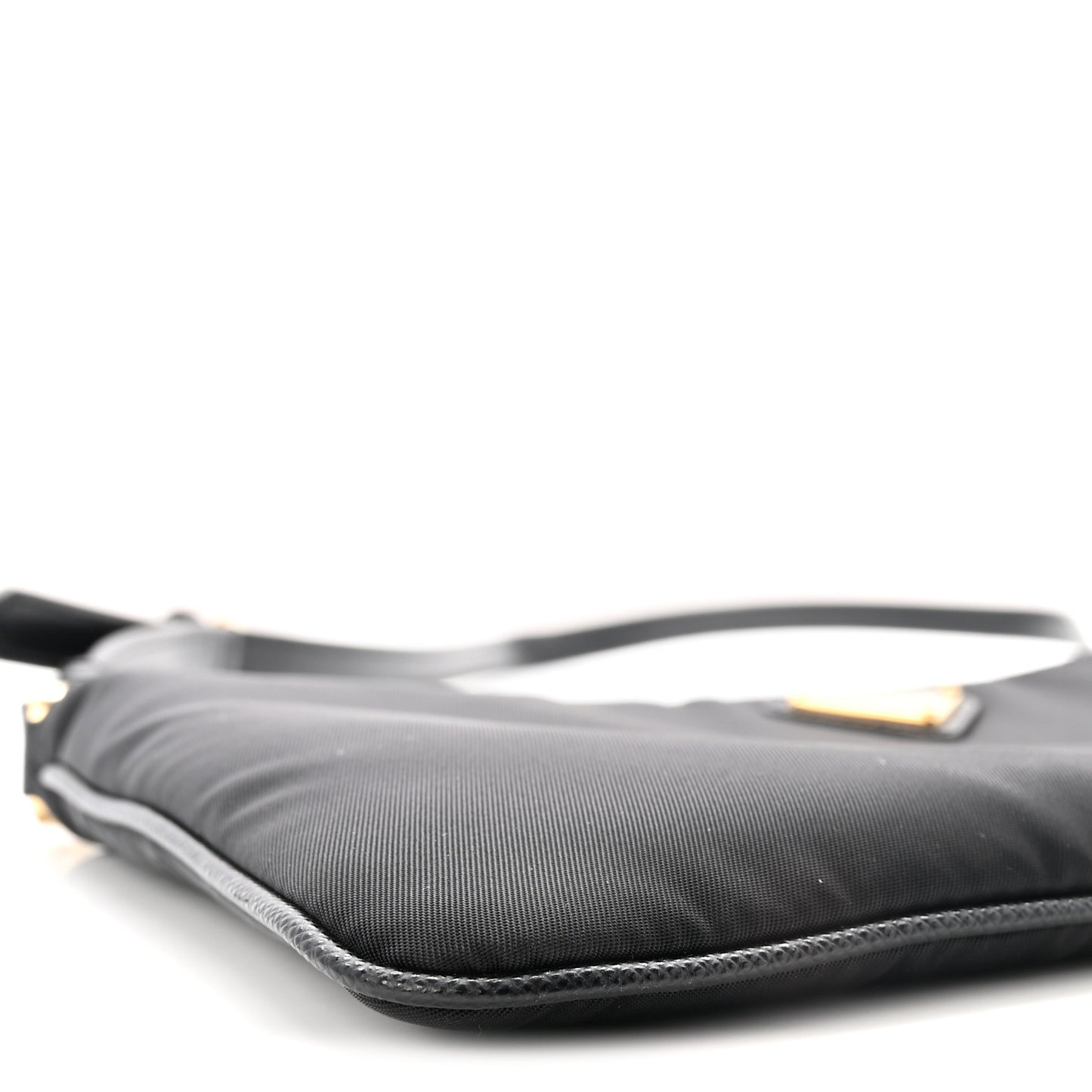 Re-Nylon Saffiano Raso Shoulder Bag Black