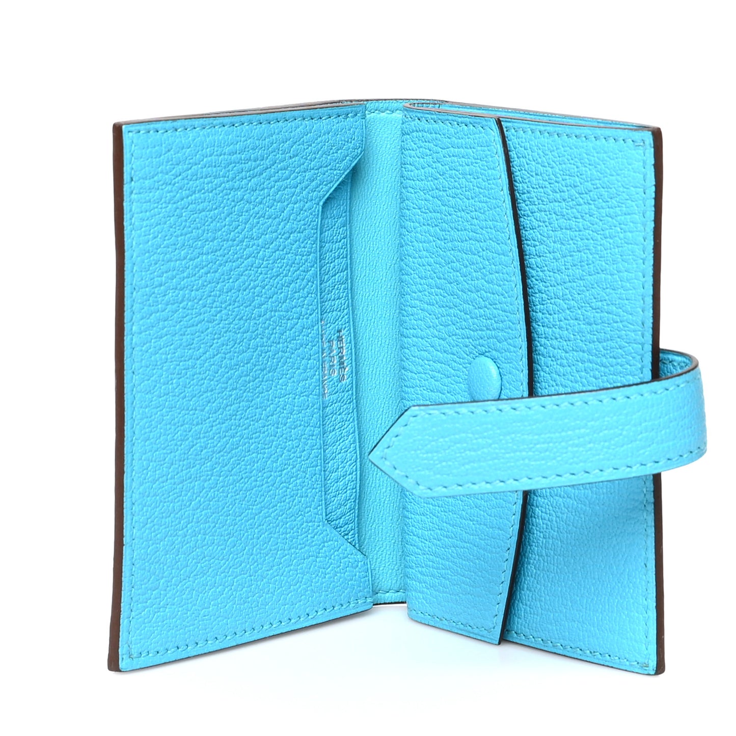 Chevre Mysore Mini Bearn Wallet Bleu Azteque
