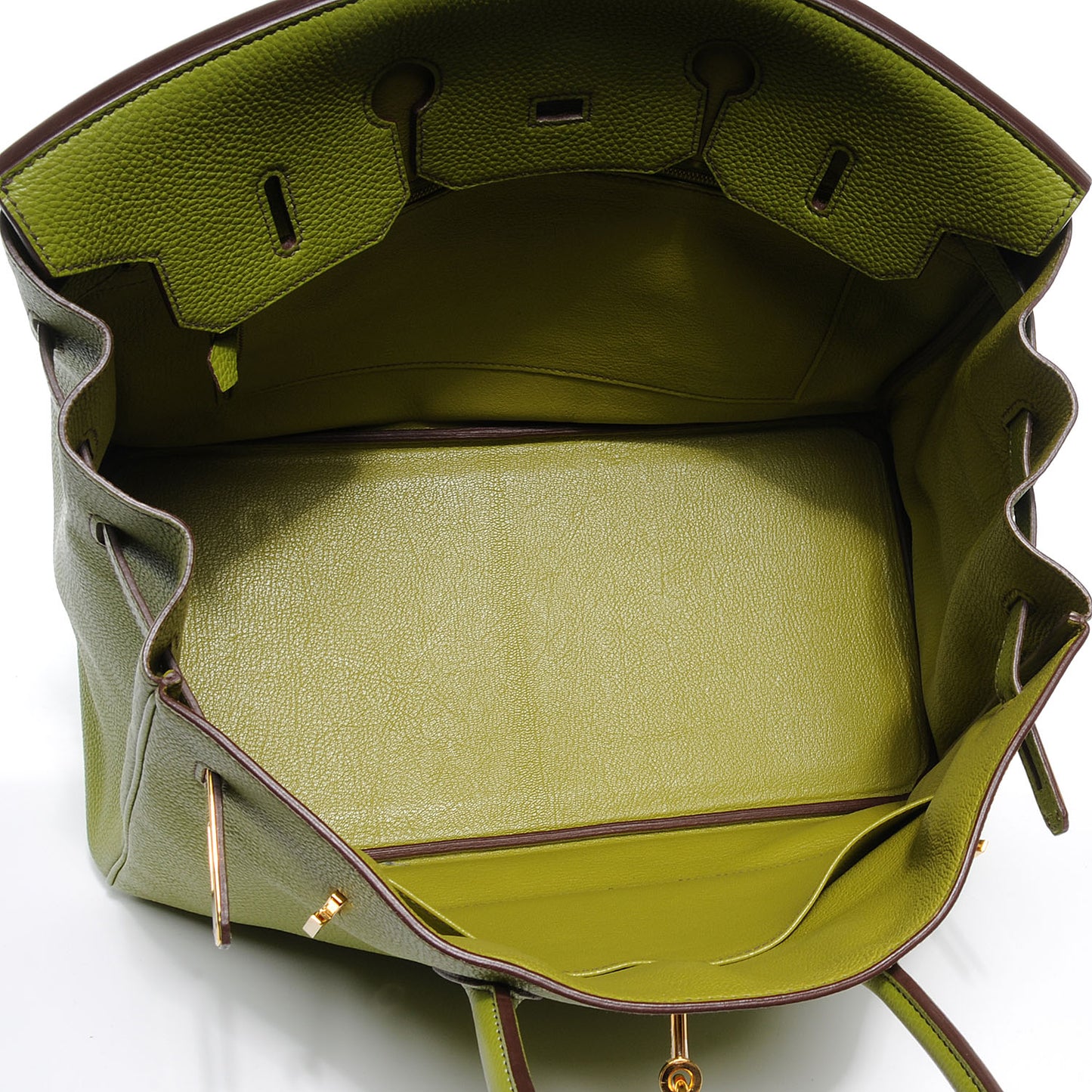 Togo Birkin 35 Vert Anis