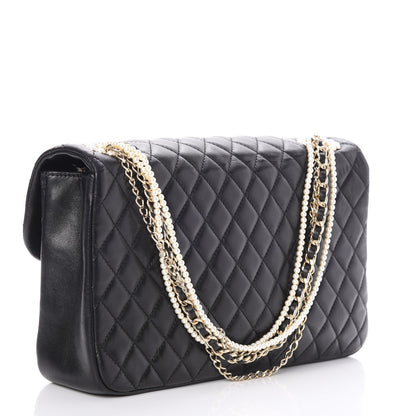 Chanel Lambskin Medium Westminster Pearl Flap Black 3 of 7