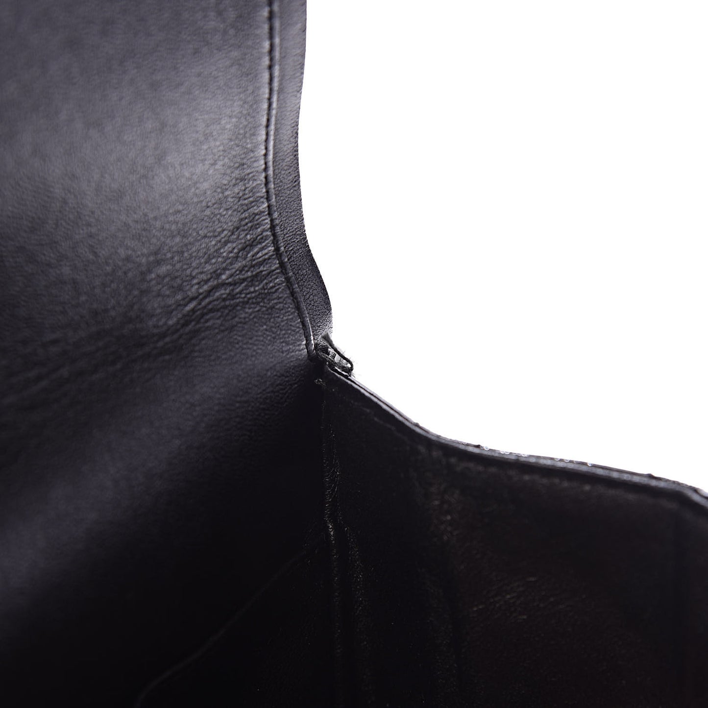 Distressed Patent Quilted 2.55 Reissue 227 Flap Black
