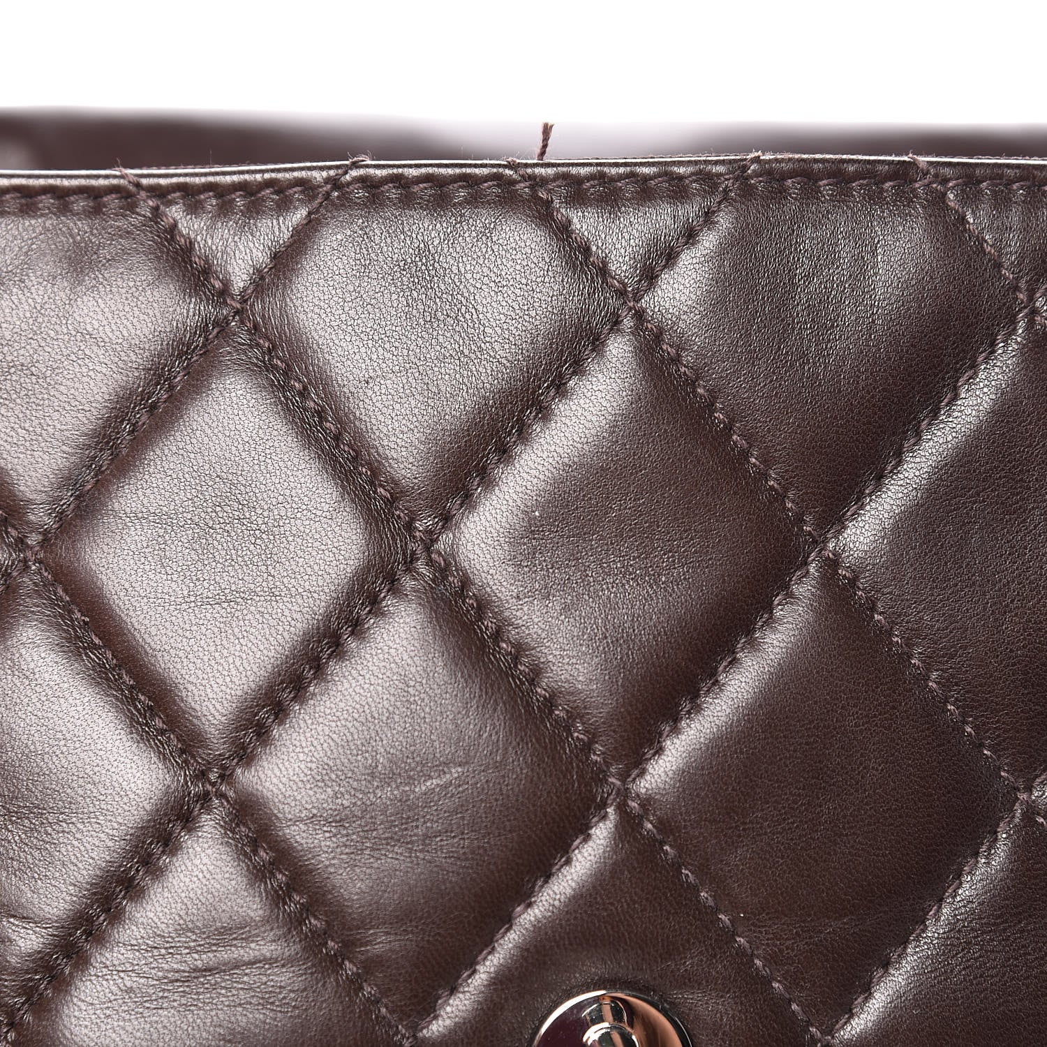 Chanel Lambskin Quilted Backpack Brown 14 of 20