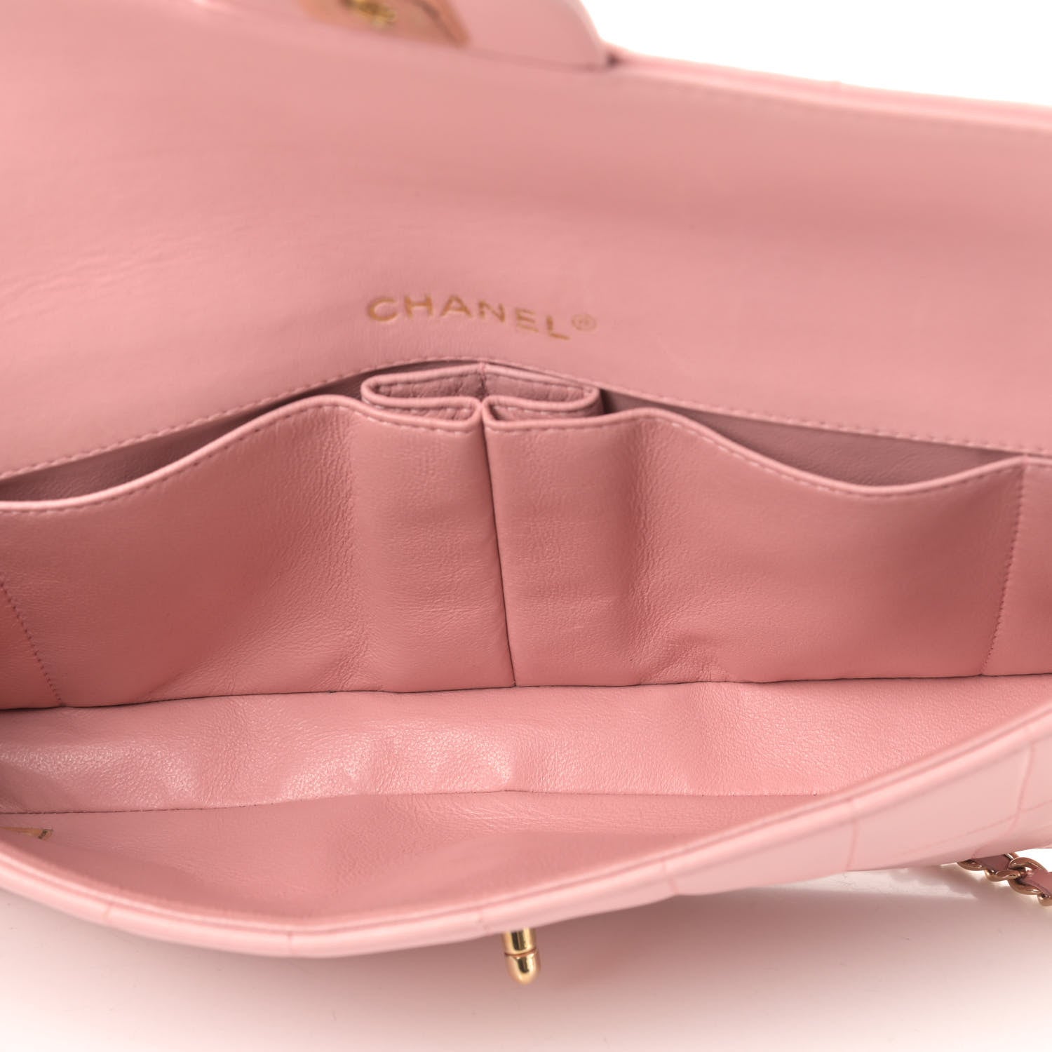 Chanel Lambskin East West Chocolate Bar Flap Pink 4 of 5