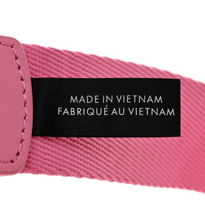 Marc Jacobs Cotton The Outline Logo Webbing Strap Petal Pink 4 of 5