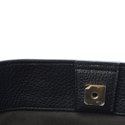 Fendi Cuoio Romano Selleria Medium FF Tote Black 8 of 14