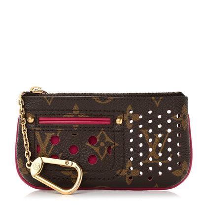 Louis Vuitton Monogram Perforated Key Pouch Fuchsia 1 of 6