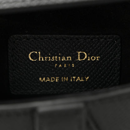 Christian Dior Grained Calfskin Mini Saddle Bag Black 6 of 11