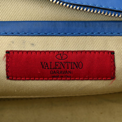 Valentino Garavani Vitello Mini Rockstud Double Handle Tote Light Sapphire 6 of 13