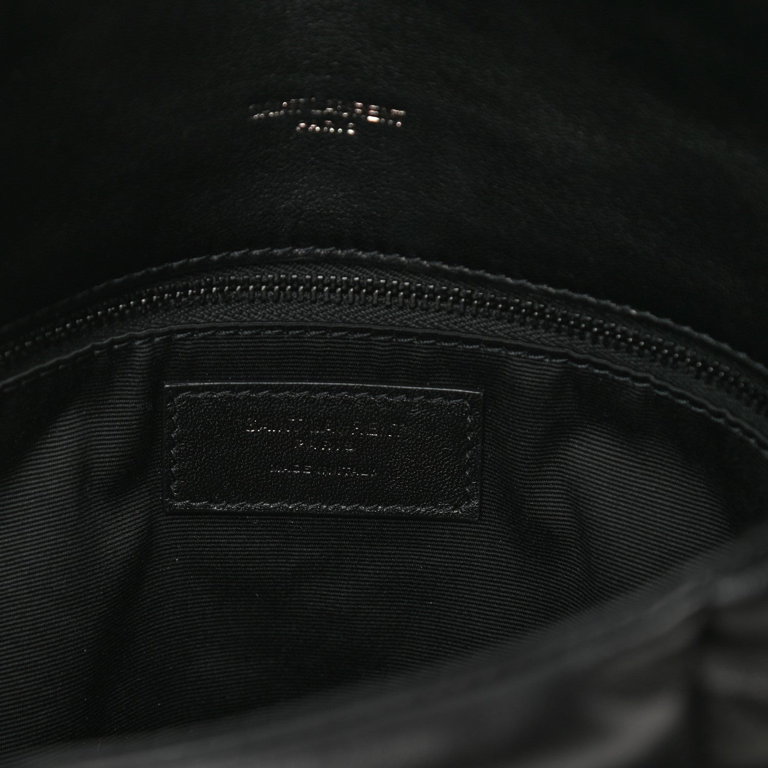 Saint Laurent Lambskin Quilted Medium Loulou Puffer Monogram Chain Satchel Black 5 of 9