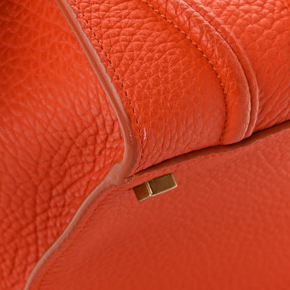 Celine Grained Calfskin Medium Phantom Luggage Burnt Orange 14 of 15
