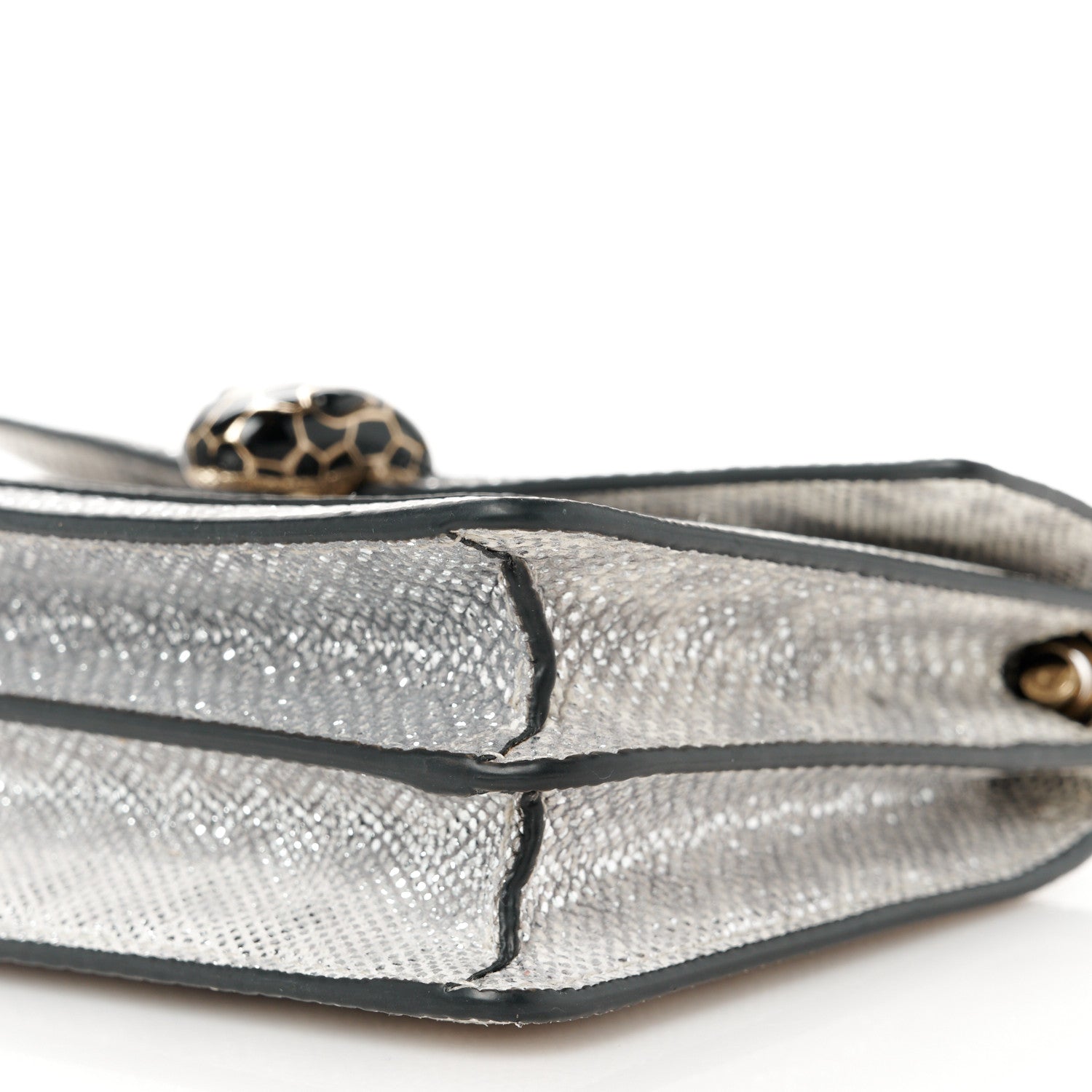 Bulgari Metallic Karung Serpenti Forever Crossbody White Agate 11 of 11