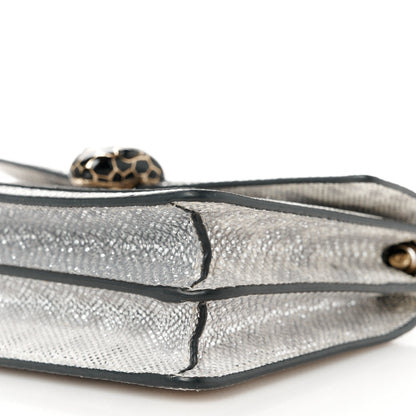 Bulgari Metallic Karung Serpenti Forever Crossbody White Agate 11 of 11