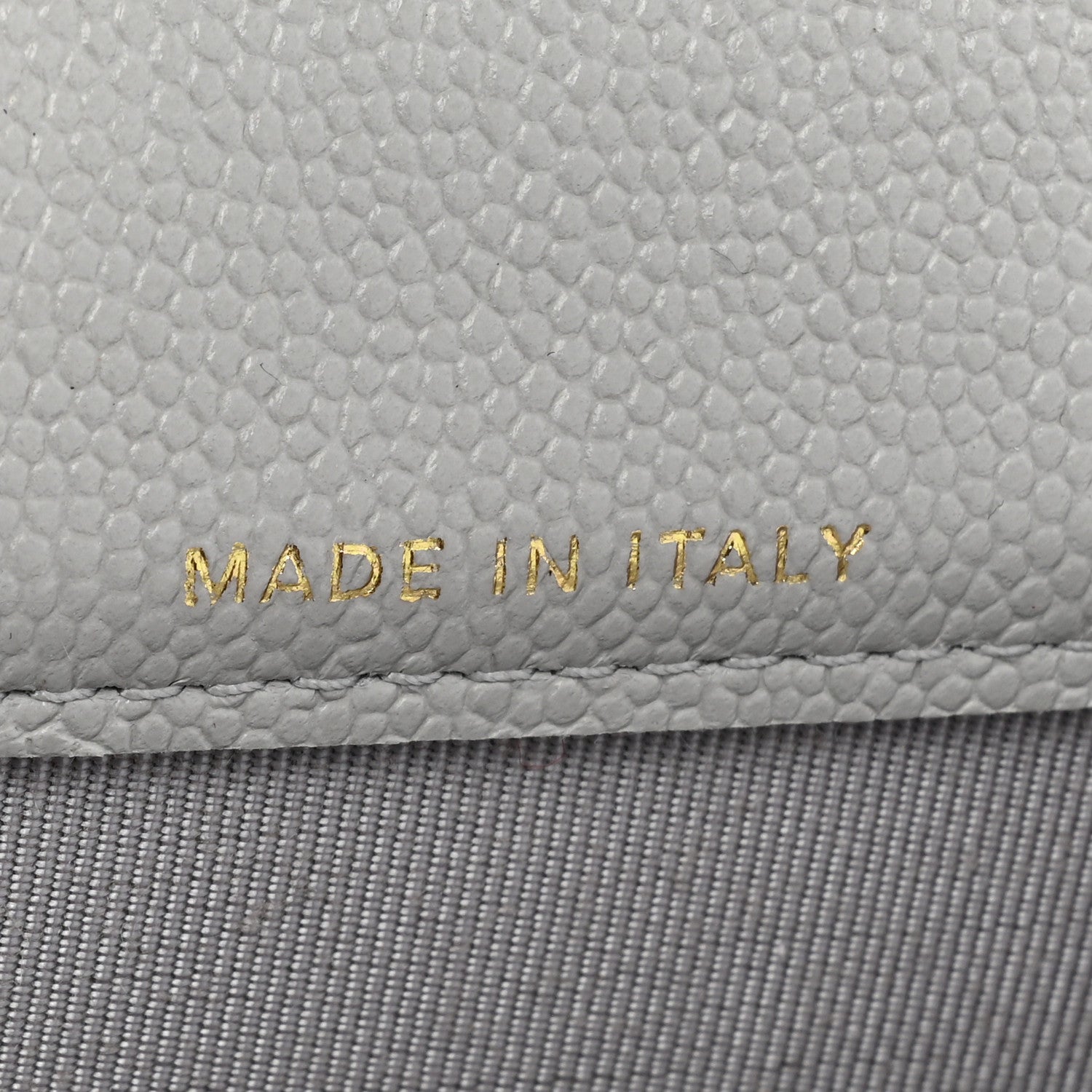 Chanel Caviar Quilted Flap Card Holder Wallet Grey 7 of 11