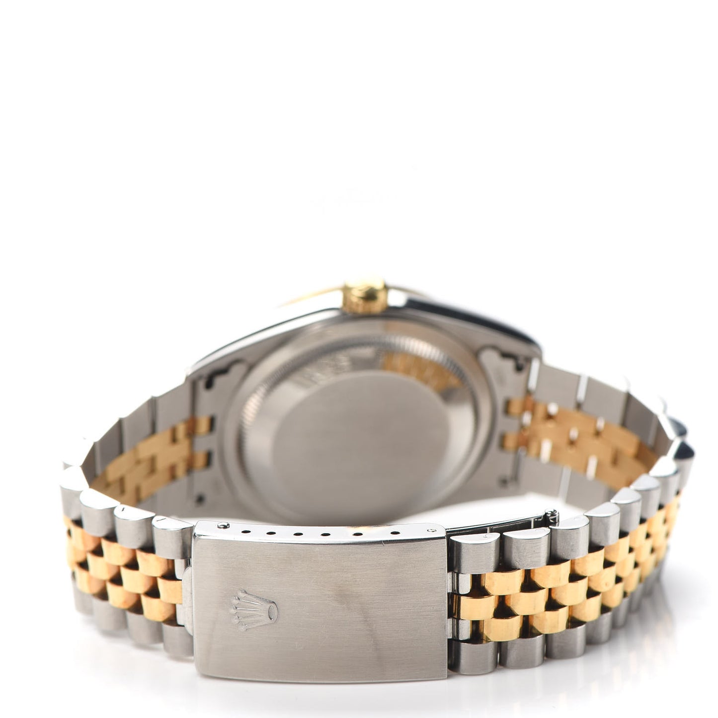 Stainless Steel 18K Yellow Gold Diamond 36mm Oyster Perpetual Datejust Watch Blue 16233
