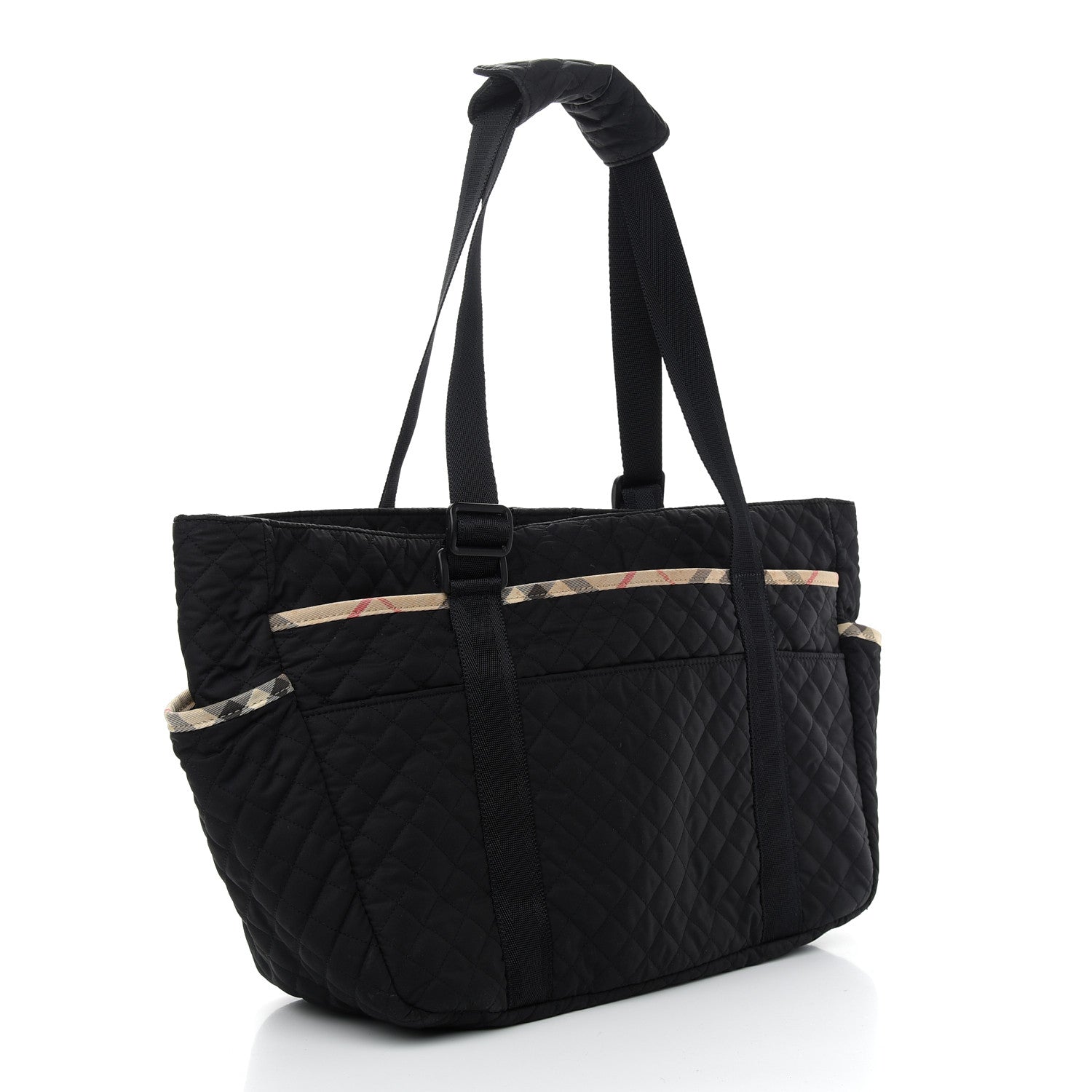 Burberry Nylon Quilted Diaper Bag Black 4 of 9