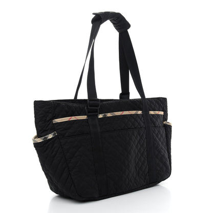 Burberry Nylon Quilted Diaper Bag Black 4 of 9